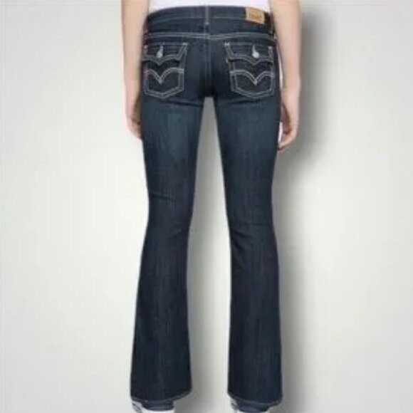 Levi's 715 Bootcut Jeans with White Stitching Sz 10.5 plus girls - Picture 1 of 16
